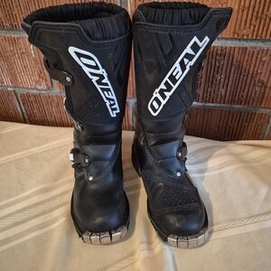 O'Neal Black Motorcycle Boots Size 2